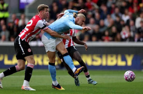 哈兰德英超射手榜领跑22球 2023-24赛季金靴争夺战